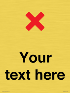 Custom plain background, red cross sign